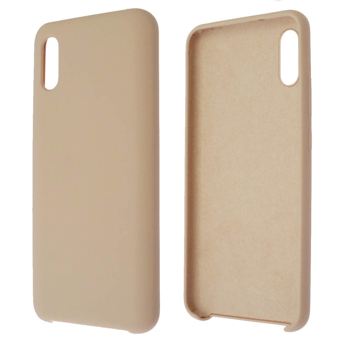 Чехол накладка Silicon Cover для XIAOMI Redmi 9A, силикон, бархат, цвет розовый песок