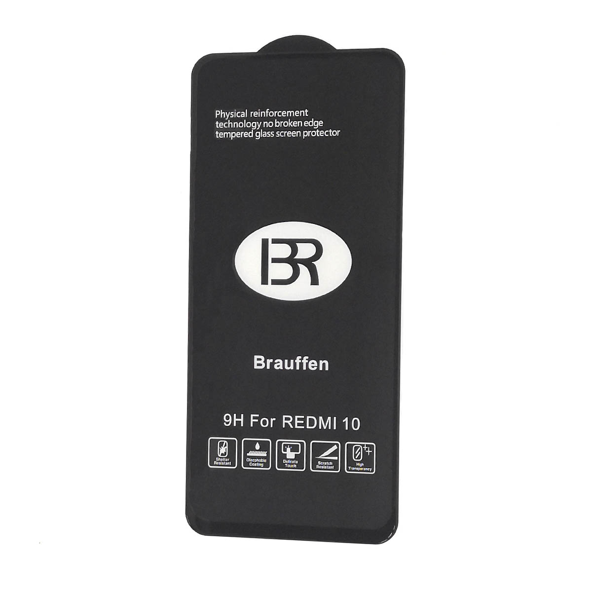 Защитное стекло 5D BRAUFFEN для XIAOMI Poco M3 Pro, Redmi Note 10T, Redmi 10, Redmi Note 10 5G, AAA класс, цвет окантовки черный