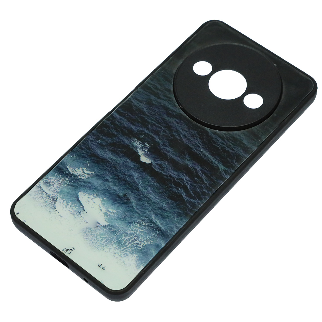 Чехол накладка для XIAOMI Redmi A3, Redmi A3x, защита камеры, пластик, силикон, рисунок Океан