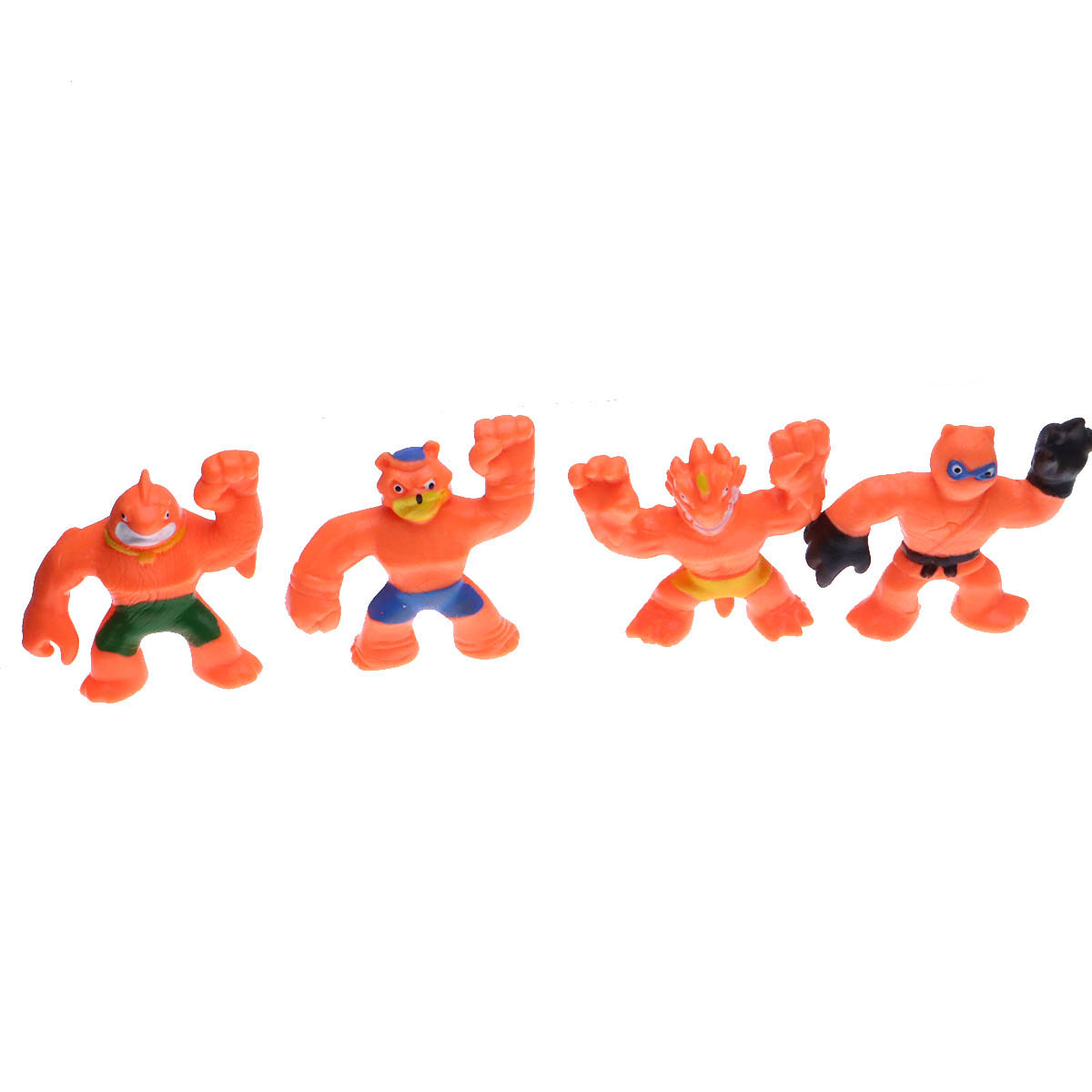 Тянущаяся фигурка игрушка в коробке, цвет оранжевый