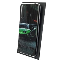 Чехол накладка Vinil для HUAWEI Honor 30i (LRA-LX1), силикон, рисунок Ламборджини