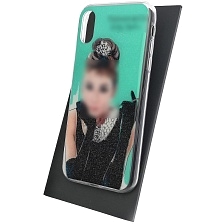 Чехол накладка для APPLE iPhone XR, силикон, блестки, глянцевый, рисунок Тиффани