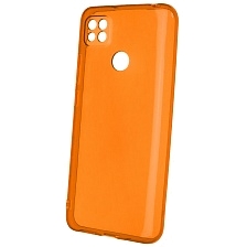 Чехол накладка Clear Case для XIAOMI Redmi 9C, Redmi 10A, силикон 1.5 мм, защита камеры, цвет прозрачно оранжевый