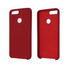 Чехол накладка Silicon Cover для HUAWEI Honor 9 Lite, силикон, бархат, цвет алый.