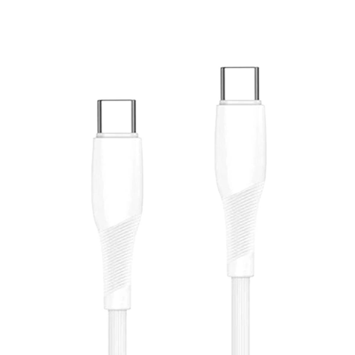 Кабель EARLDOM EC-163C-C для зарядки и передачи данных Type-C на Type-C, 25 cм, 65W, цвет белый