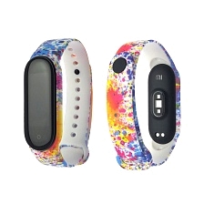 Сменный ремешок для фитнес браслета, смарт часов XIAOMI Mi Band 5, рисунок multicolor.