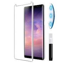 Защитное стекло UV GLASS для HUAWEI P30 Lite, Nova 4e, Honor 20 Lite, Honor 20s, клей и лампа, цвет прозрачный.