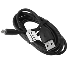 Кабель USB - MicroUSB HTC Черный - Оригинал.