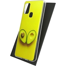 Чехол накладка Vinil для SAMSUNG Galaxy A21s (SM-A217), силикон, рисунок Авокадо