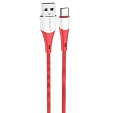 Кабель BOROFONE BX60 Superior USB Type С, 3A, длина 1 метр, нейлон, цвет красный Кабель BOROFONE BX60 Superior USB Type С, 3A, длина 1 метр, нейлон, цвет красный