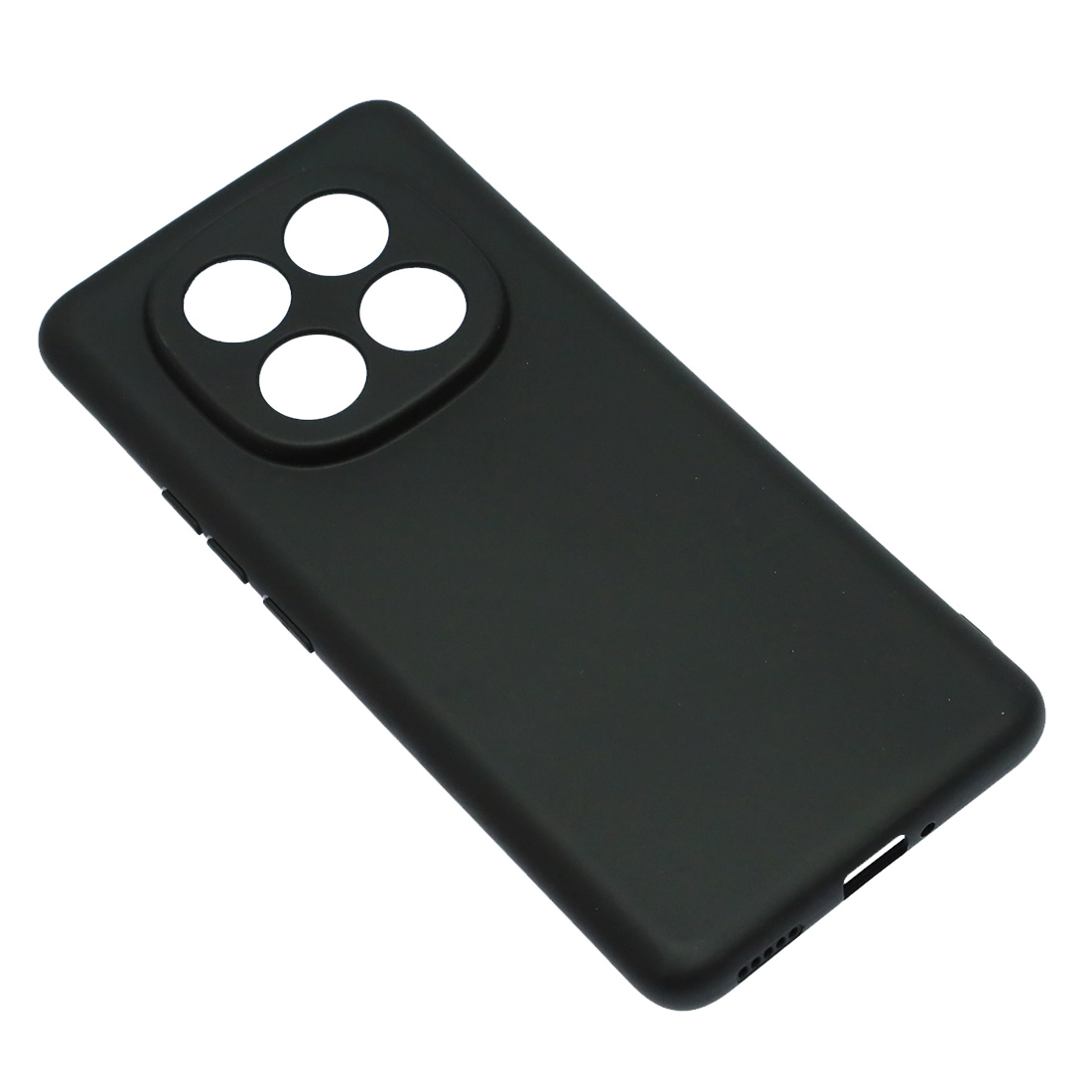 Чехол накладка для XIAOMI Redmi Note 14 Pro Plus, защита камеры, силикон, цвет черный