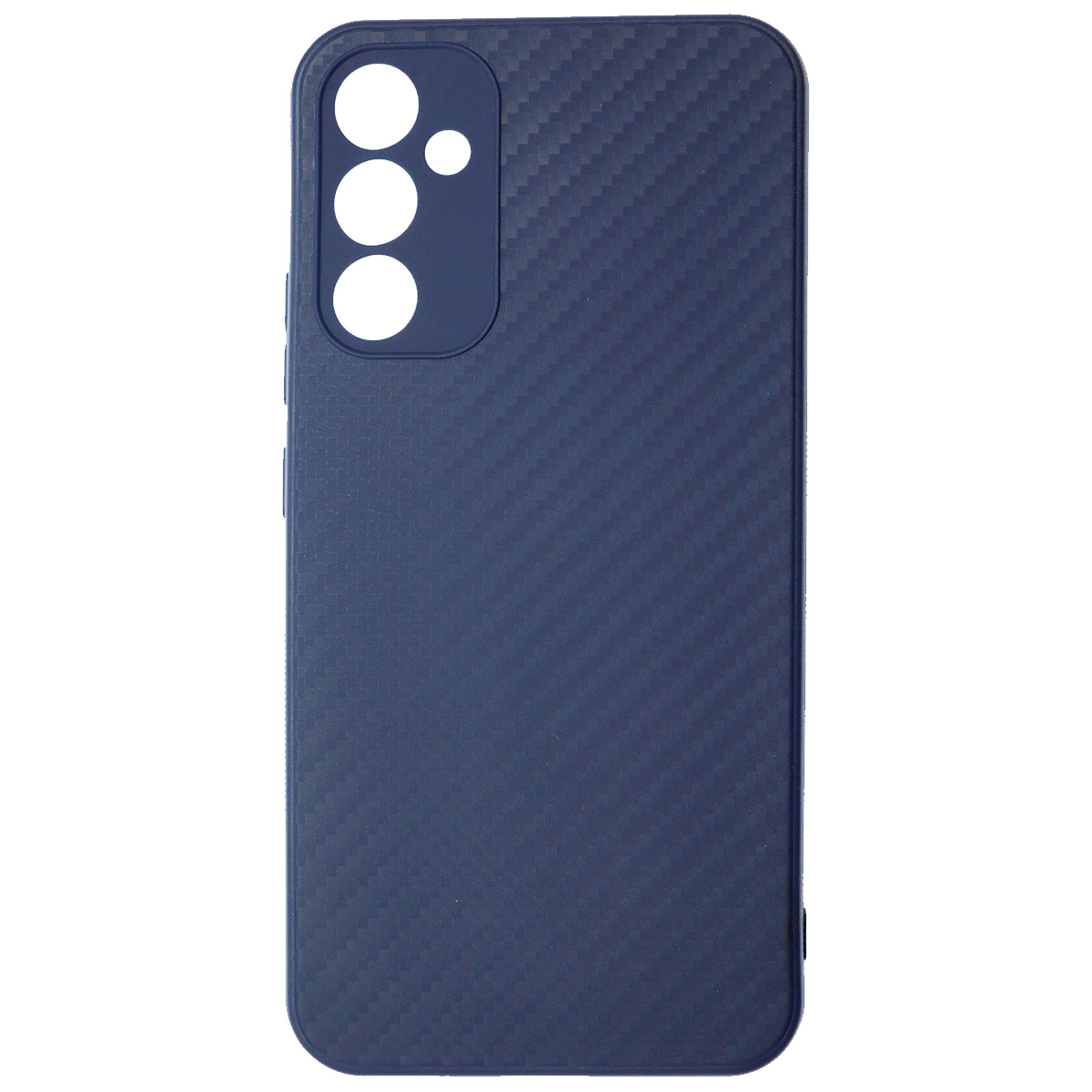 Чехол накладка для SAMSUNG Galaxy A34 5G, силикон, карбон, цвет темно синий