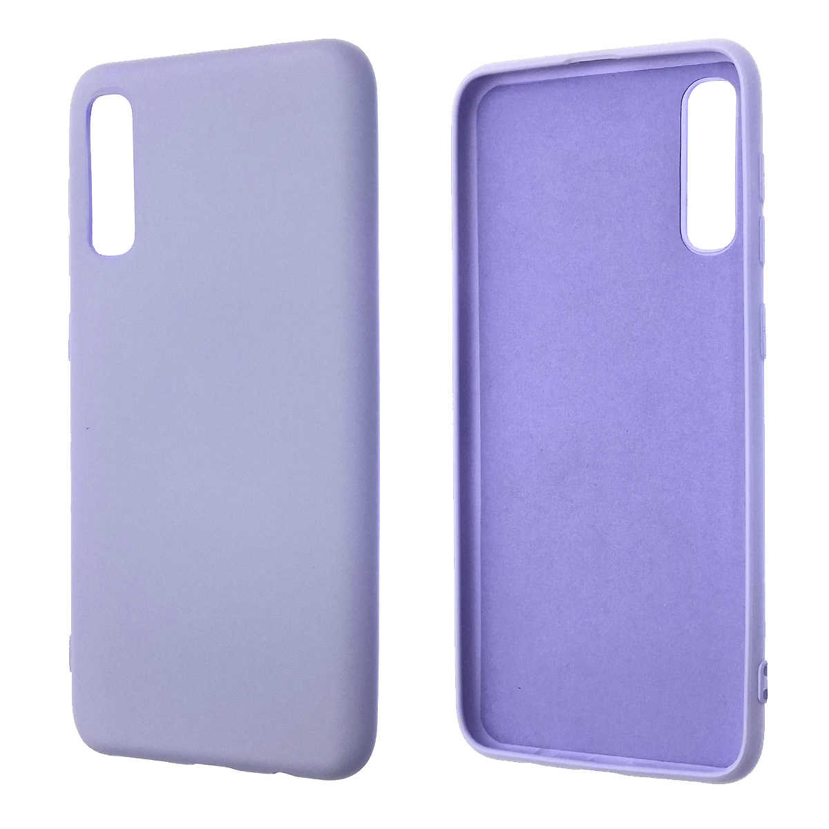 Чехол накладка NANO для SAMSUNG Galaxy A50 (SM-A505), A30s (SM-A307), A50s (SM-A507), силикон, бархат, цвет сиреневый