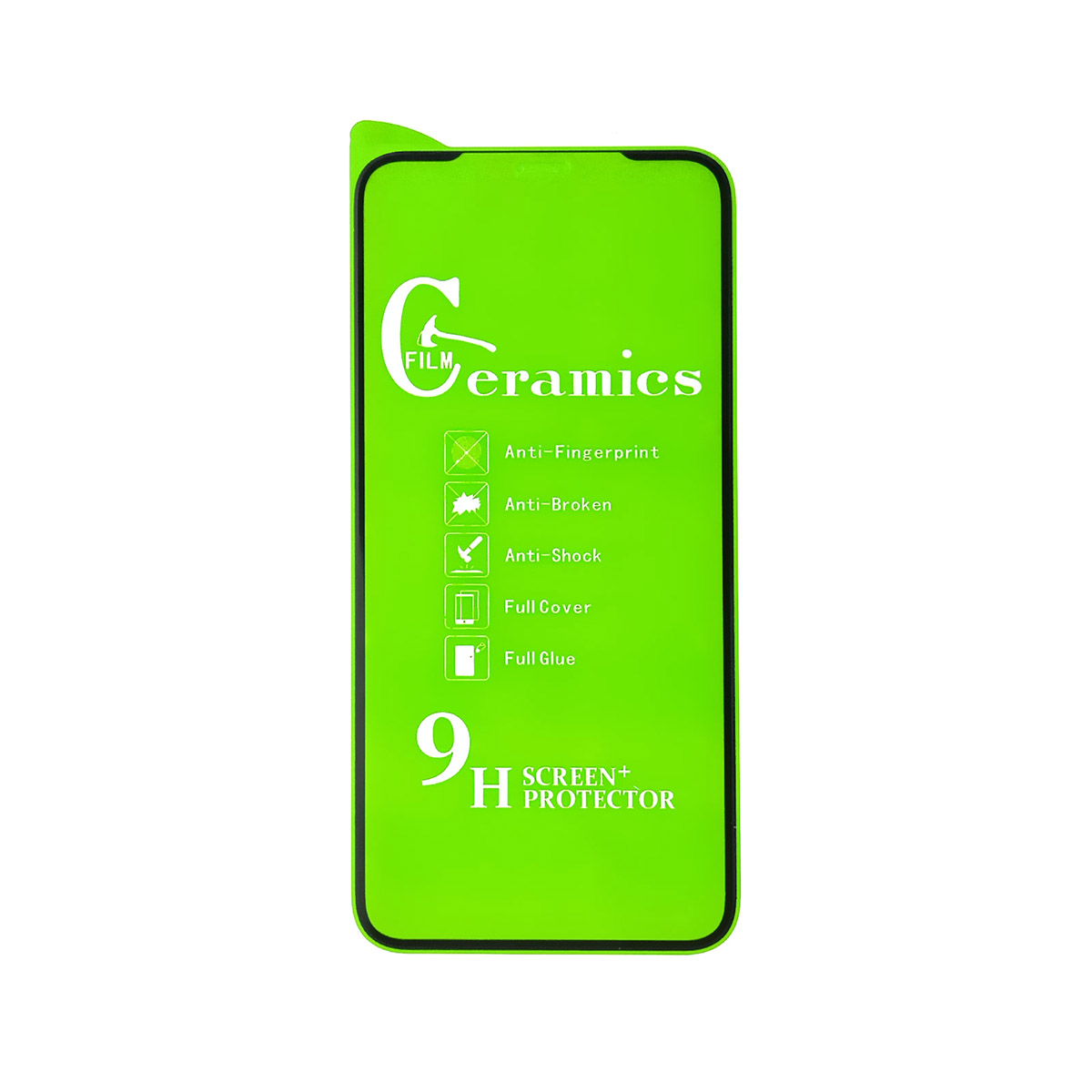 Защитное стекло 9H Ceramics для APPLE iPhone XR, iPhone 11, цвет окантовки черный