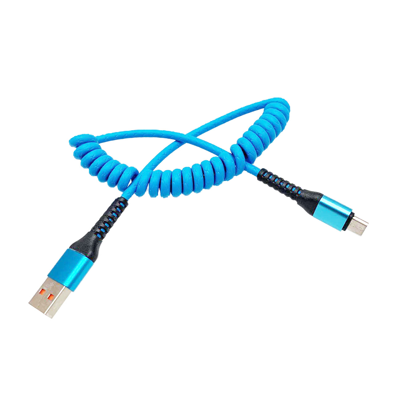 USB Дата-кабель "XB X13" micro USB силиконовый 1 метр, витой, цвет голубой, оранжевые контакты. USB Дата-кабель "XB X13" micro USB силиконовый 1 метр, витой, цвет голубой, оранжевые контакты.