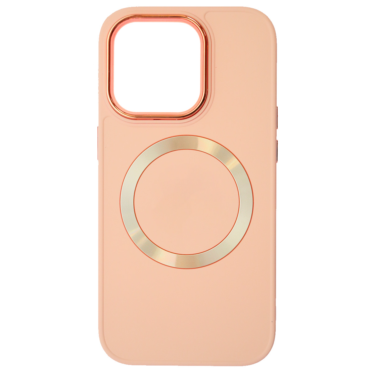 Чехол накладка с поддержкой MagSafe для APPLE iPhone 14 Pro (6.1"), силикон, пластик, цвет розовый