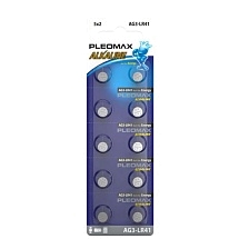 Батарейка PLEOMAX ALKALINE AG3 (392) LR736, LR41, 1.5V Батарейка PLEOMAX ALKALINE AG3 (392) LR736, LR41, 1.5V