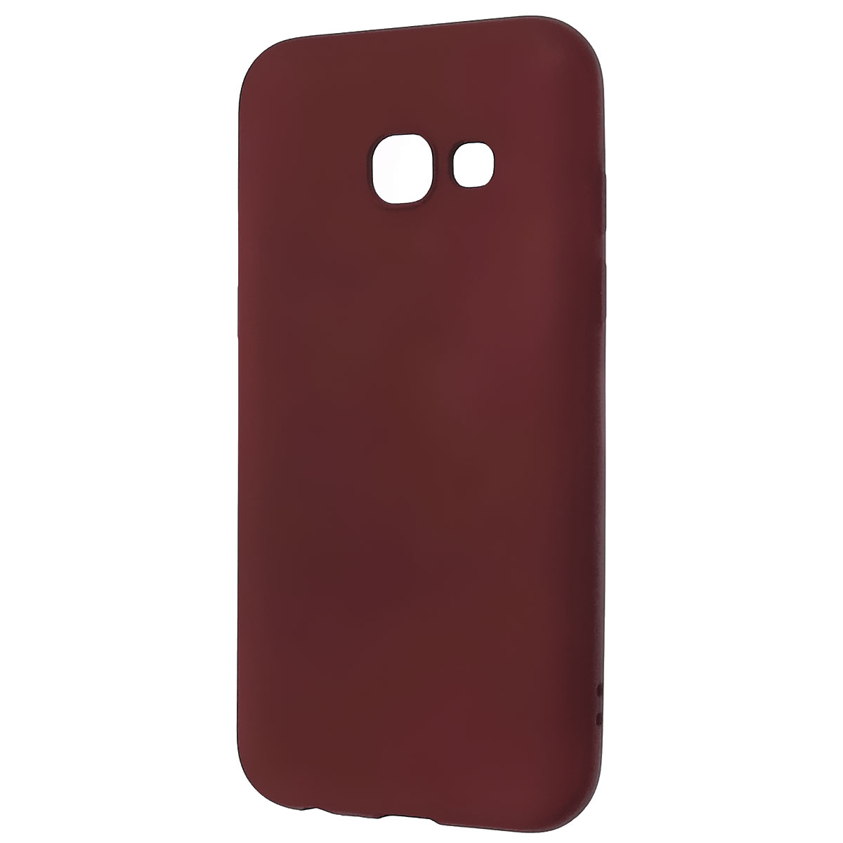 Чехол накладка Fashion Case для SAMSUNG Galaxy A3 2017 (SM-A320), силикон,  цвет бордовый