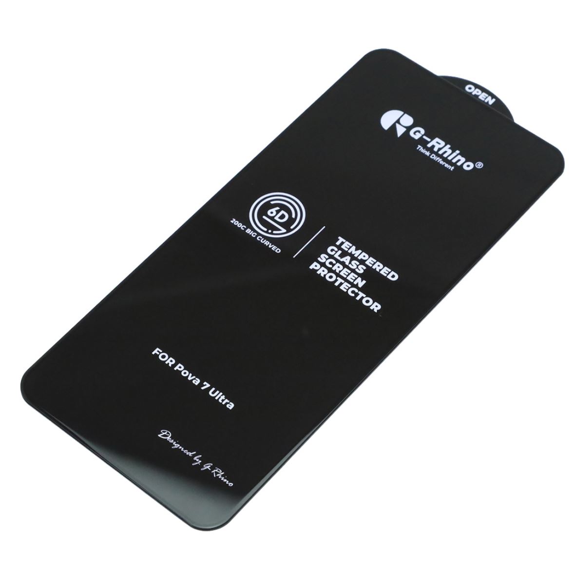Защитное стекло 6D G-Rhino 200C для TECNO POVA 7 ULTRA, POVA 7 Pro 5G, цвет окантовки черный