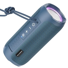 Портативная колонка BOROFONE BR21 Sports, Bluetooth, TF Card, AUX, FM, USB, LED подсветка, цвет темно синий