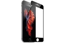 Защитное стекло 2D для APPLE iPhone 6/6S (4.7") чёрный кант ударопрочное.