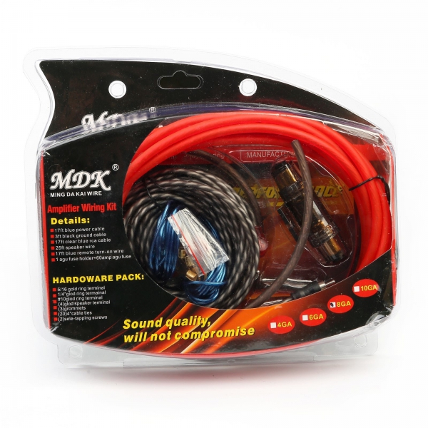 Набор кабелей для автоакустики MDK 8GA, 5м (-50%)