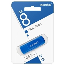 Флешка USB 2.0 8GB SMARTBUY Scout, цвет синий