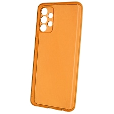 Чехол накладка Clear Case для SAMSUNG Galaxy A32 4G (SM-A325F), силикон 1.5 мм, защита камеры, цвет прозрачно оранжевый