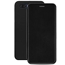 Чехол книжка STYLISH для OPPO A12, A5s, экокожа, визитница, цвет черный