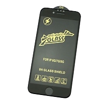 Защитное стекло 9H OG anti-static для APPLE iPhone 6, iPhone 7, iPhone 8, цвет окантовки черный
