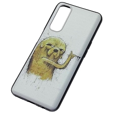 Чехол накладка для Realme 7, силикон, рисунок пес Джейк