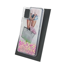 Чехол накладка TransFusion для SAMSUNG Galaxy A51 (SM-A515), силикон, переливашка, рисунок Шанель ANASTASIA.