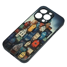 Чехол накладка для APPLE iPhone 15 Pro (6.1"), силикон, пластик, рисунок Дома Чехол накладка для APPLE iPhone 15 Pro (6.1"), силикон, пластик, рисунок Дома