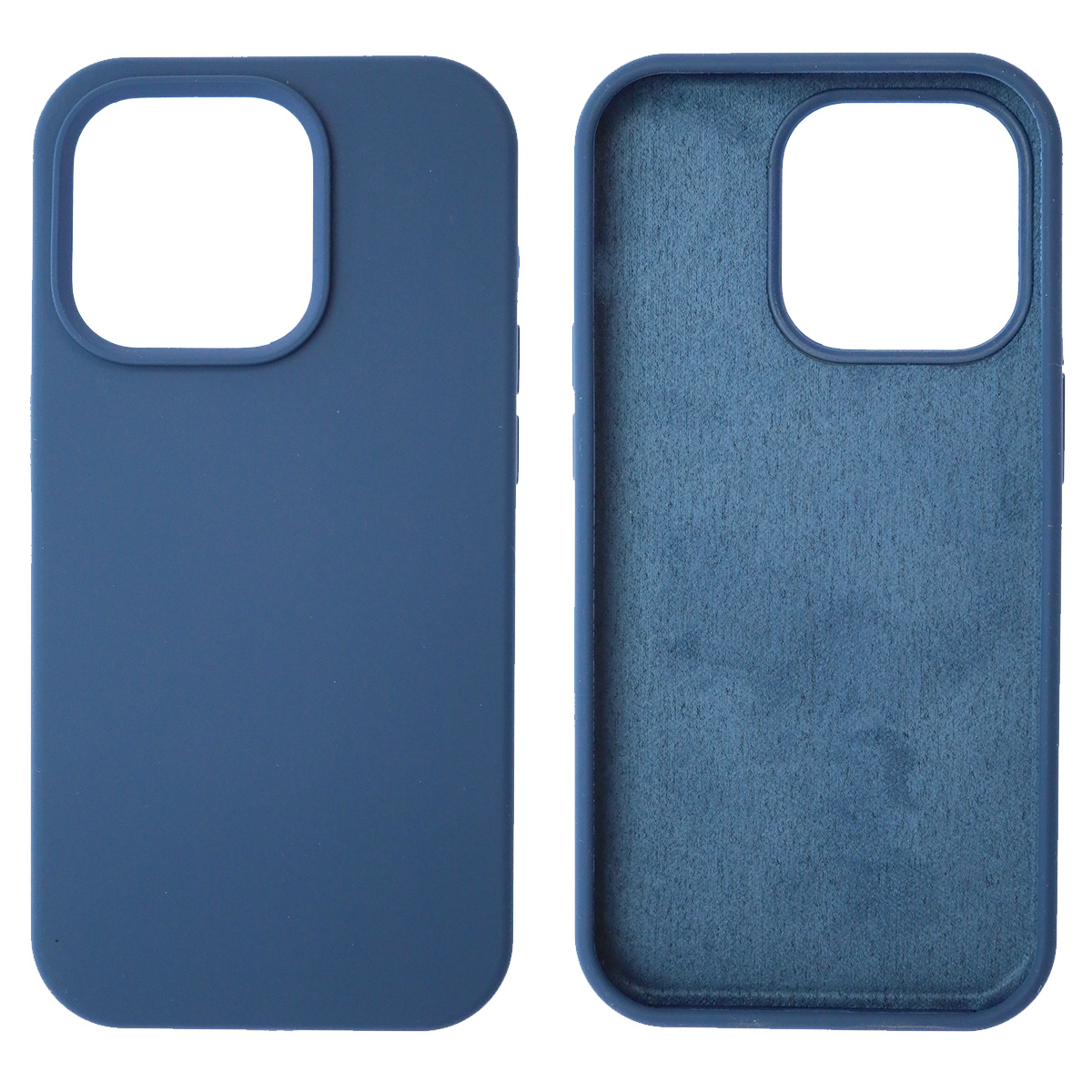 Чехол накладка Silicon Case для APPLE iPhone 14 Pro (6.1"), силикон, бархат, цвет сапфировый