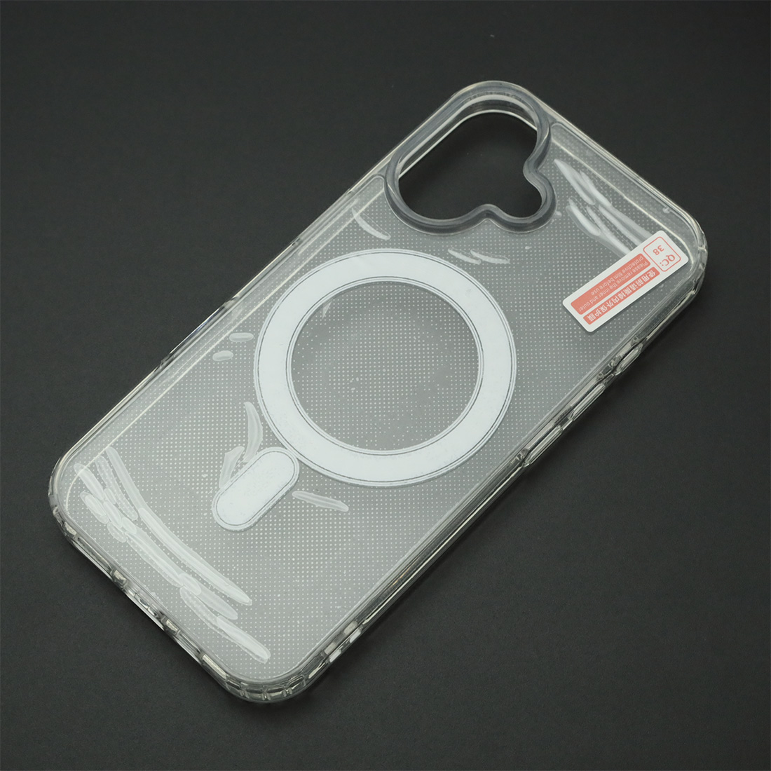 Чехол накладка Magnetic с поддержкой MagSafe для APPLE iPhone 16, силикон, цвет прозрачный