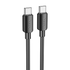 Кабель HOCO X96 USB Type C на USB Type C, 3A, 60W, длина 1 метр, цвет черный Кабель HOCO X96 USB Type C на USB Type C, 3A, 60W, длина 1 метр, цвет черный