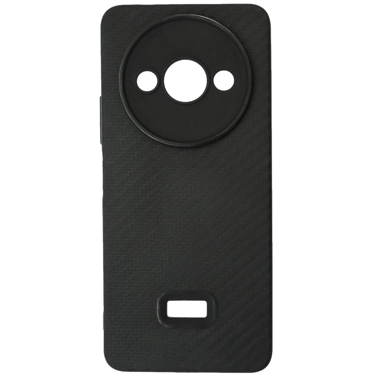 Чехол накладка для XIAOMI Redmi A3, Redmi A3x, POCO C61, защита камеры, силикон, карбон, цвет черный