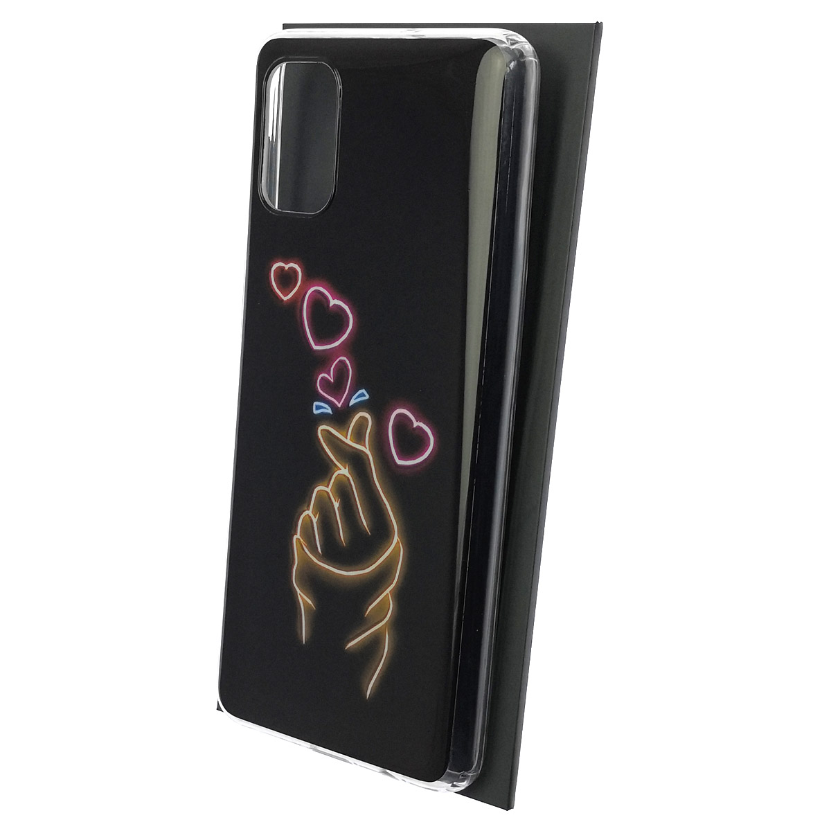 Чехол накладка Vinil для SAMSUNG Galaxy M51 (SM-515), силикон, рисунок щелчок с сердечком