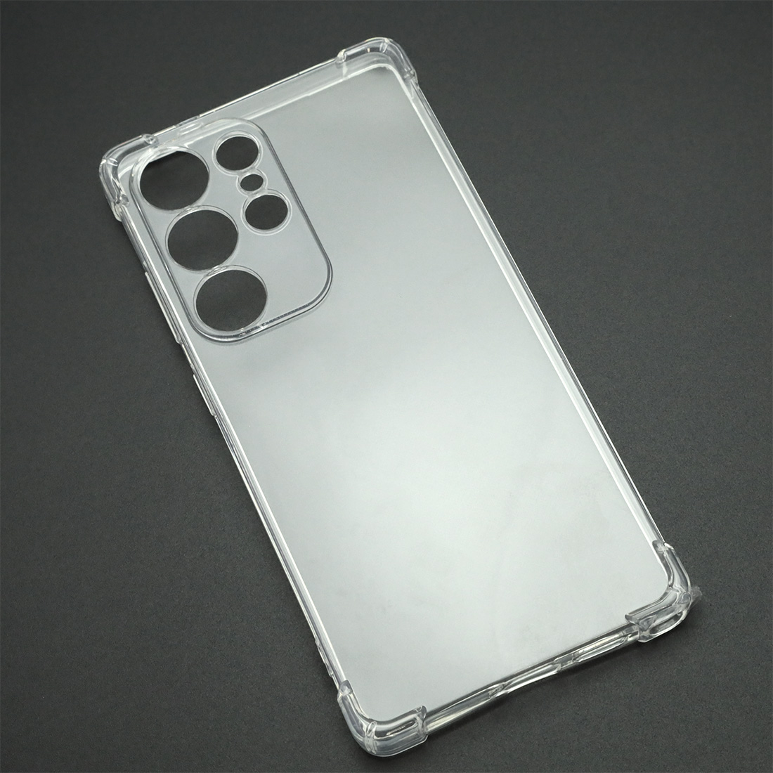Чехол накладка для SAMSUNG Galaxy S25 Ultra, защита камеры, усиленные края, силикон, цвет прозрачный
