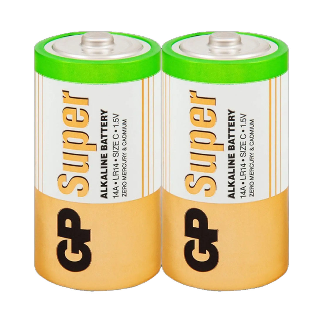 Батарейка GP Super LR14 C Shrink 2 Alkaline 1.5V