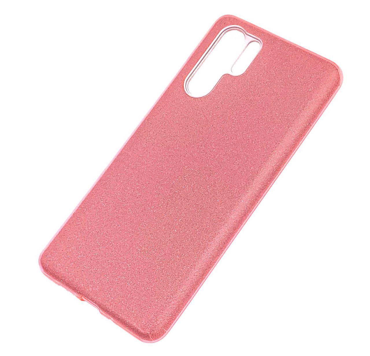Чехол накладка Shine для HUAWEI P30 Pro, силикон, блестки, цвет коралловый. Чехол накладка Shine для HUAWEI P30 Pro, силикон, блестки, цвет коралловый.
