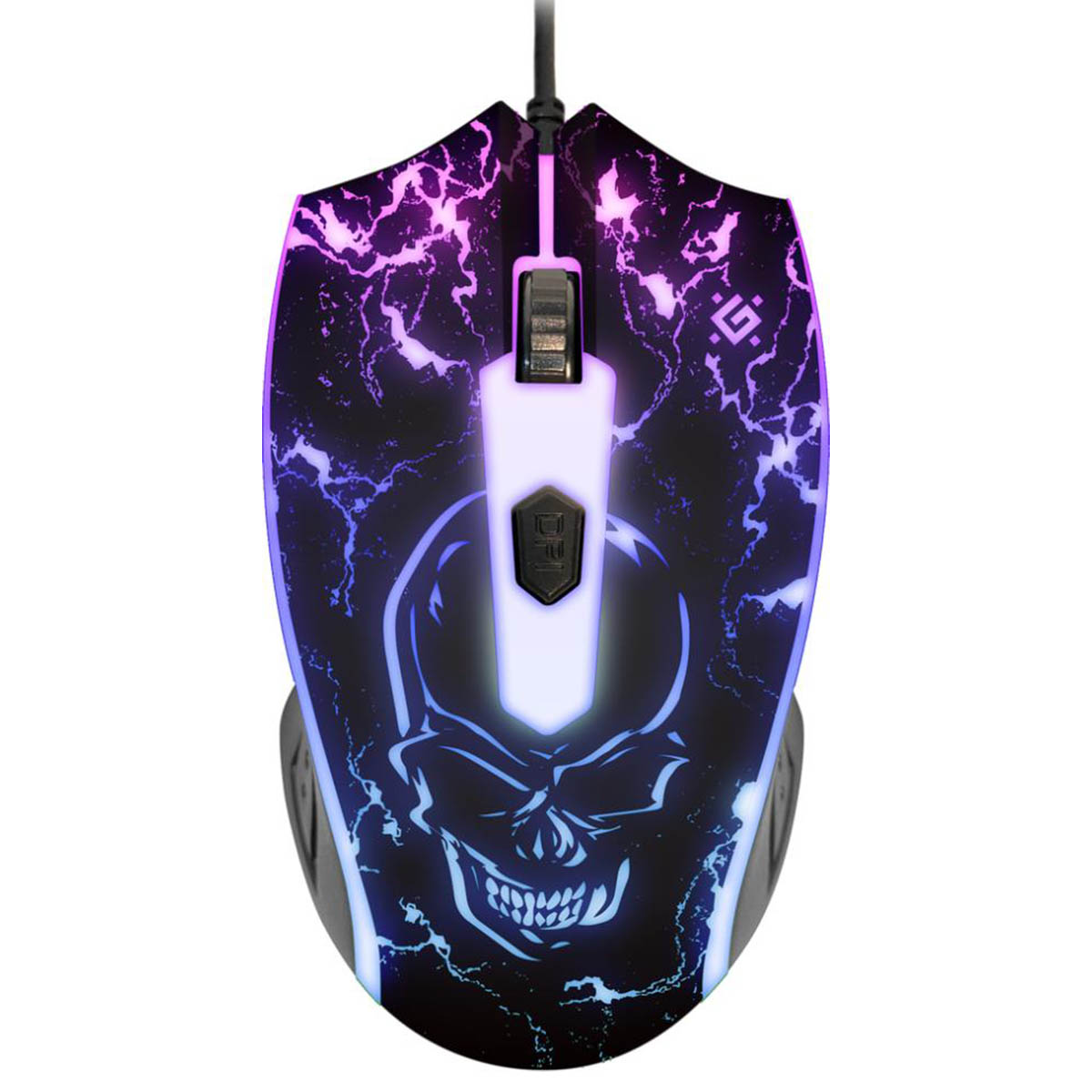 Мышь проводная DEFENDER Overmatch GM-069, игровая, RGB подсветка, цвет черный