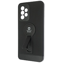 Чехол накладка iFace для SAMSUNG Galaxy A52 (SM-A525F), силикон, защита камеры, выдвижная подставка, цвет черный