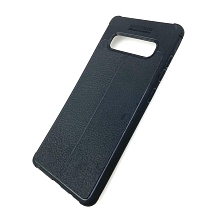 Чехол накладка AUTO FOCUS для SAMSUNG Galaxy S10 Plus (SM-G975), силикон, матовый, цвет черный.