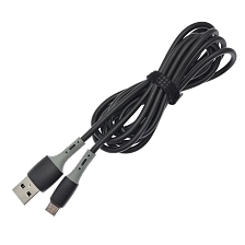 Кабель MRM G6 Micro USB, длина 2 метра, цвет черно серый