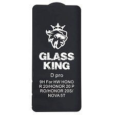 Защитное стекло GLASS KING для HUAWEI Honor 20, Honor 20 Pro, Honor 20s, Nova 5T цвет окантовки черный