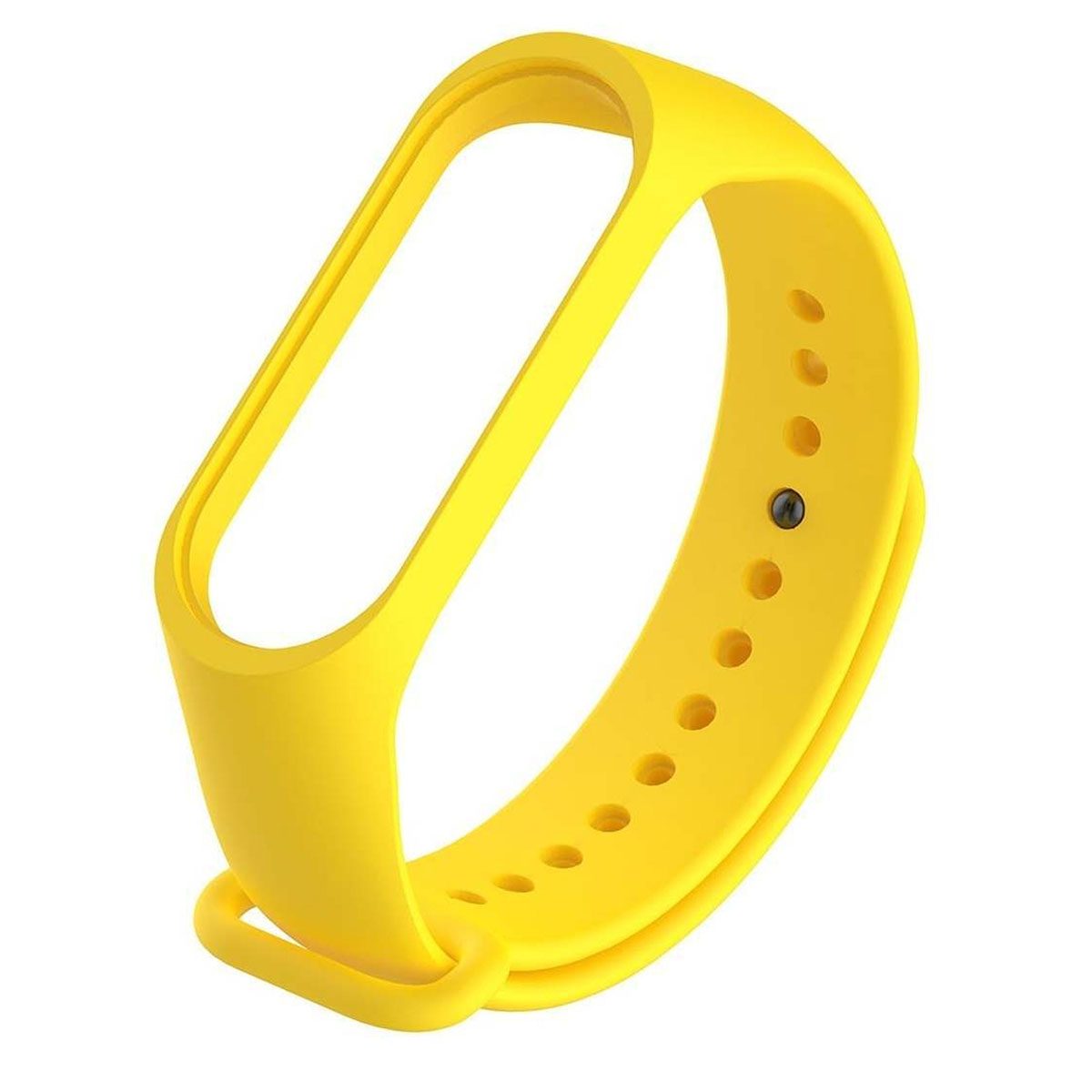 Ремешок на запястье, браслет для XIAOMI Mi Band 3, 4, силикон, цвет желтый