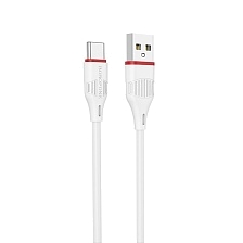 Кабель BOROFONE BX17 Enjoy USB Type C, 3A, длина 1 метр, силикон, цвет белый