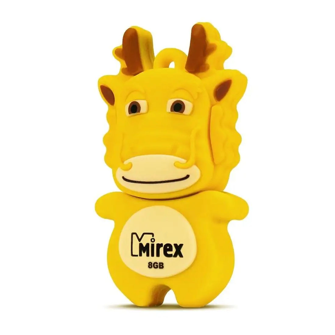 Флешка USB 2.0 8GB Mirex DIGITAL KIDS, фигурка Дракона, цвет желтый