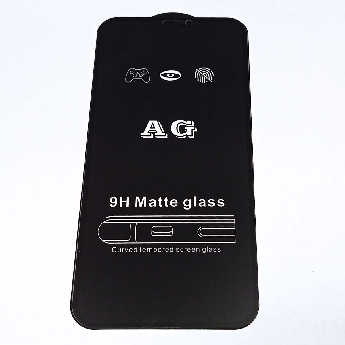 Защитное стекло 9H для APPLE iPhone 11, XR (6.1"), матовое, цвет окантовки черный